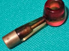 Port tigaret francez de dama din chihlimbar, anii 1920-1940